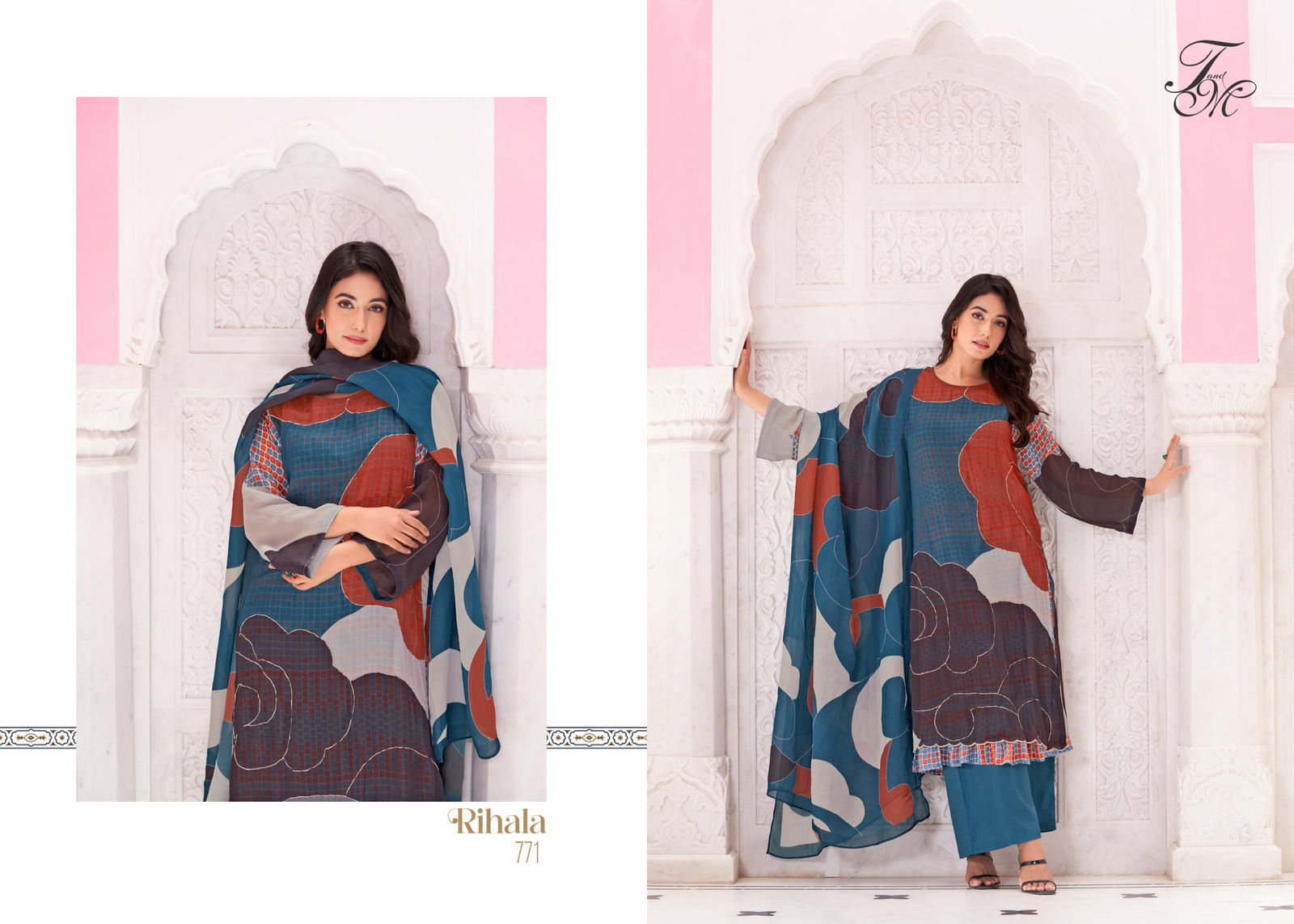 Rihala By T And M Martin Organza Printed Salwar Kameez Wholesale Shop In Surat